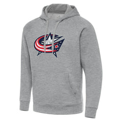 Columbus Blue Jackets - Antigua Big & Tall Victory Pullover Hoodie Heather Gray
