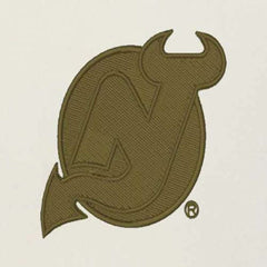 New Jersey Devils - Antigua Intrepid Sand Raglan Long Sleeve Hoodie T-Shirt Cream/Olive