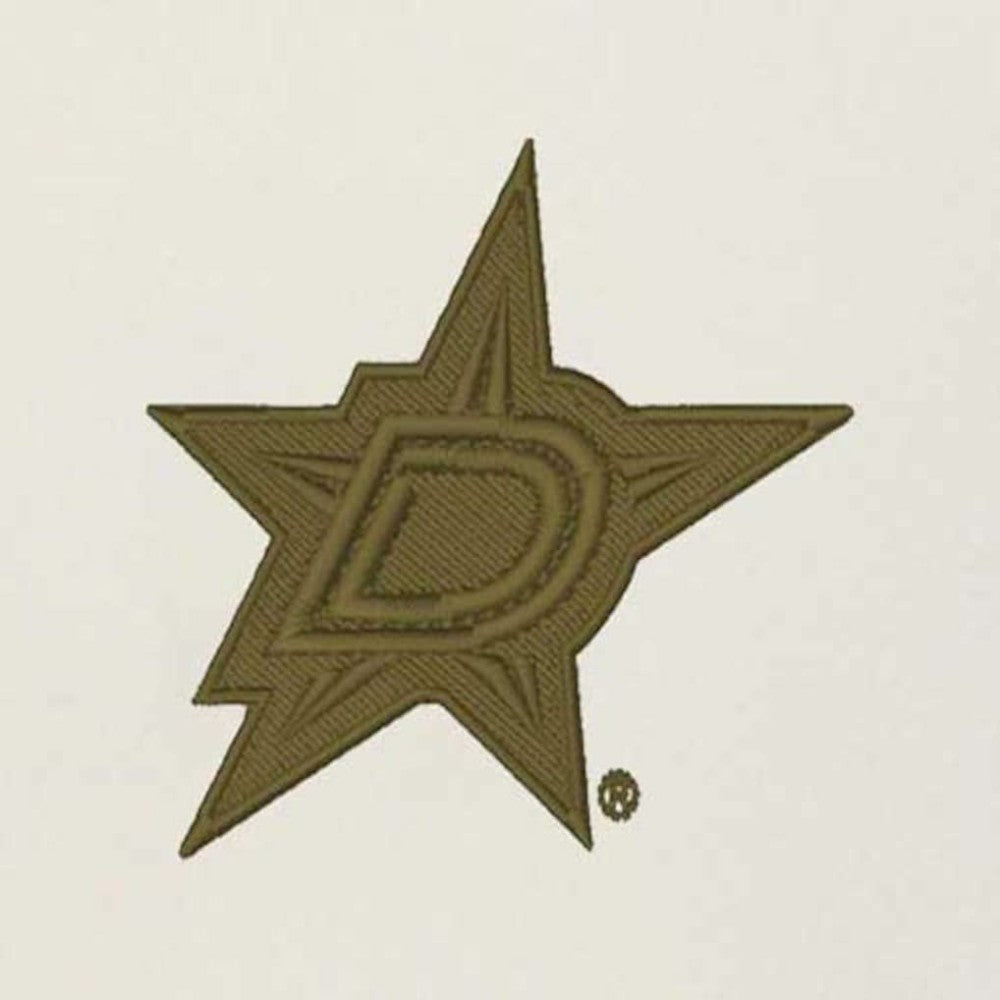 Dallas Stars - Antigua Intrepid Sand Raglan Long Sleeve Hoodie T-Shirt Cream/Olive