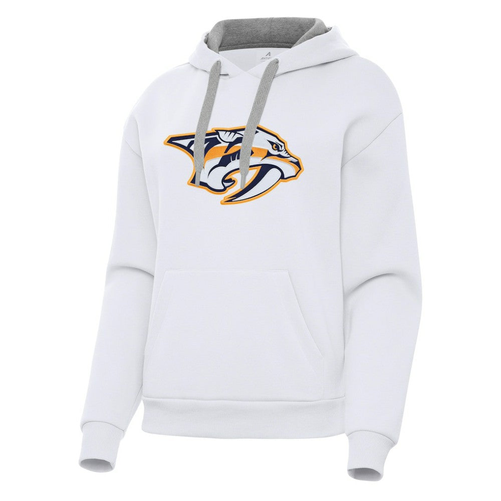 Nashville Predators - Antigua Women's Victory Pullover Hoodie White