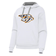 Nashville Predators - Antigua Women's Victory Pullover Hoodie White