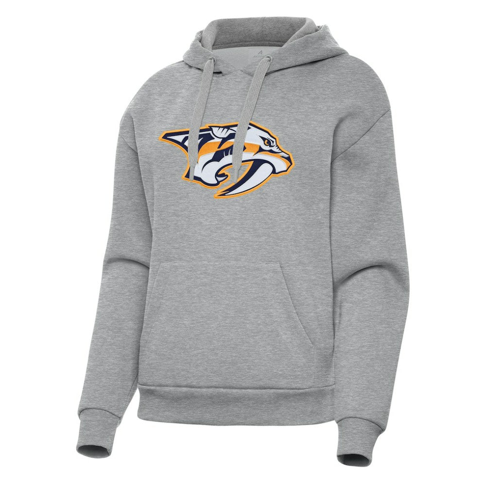 Nashville Predators - Antigua Women's Victory Pullover Hoodie Heather Gray