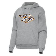 Nashville Predators - Antigua Women's Victory Pullover Hoodie Heather Gray
