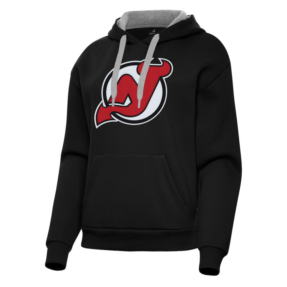 New Jersey Devils - Antigua Women's Victory Pullover Hoodie Black