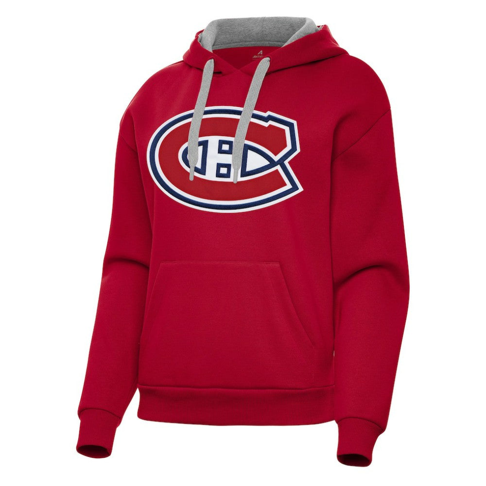 Montreal Canadiens - Antigua Women's Victory Pullover Hoodie Red