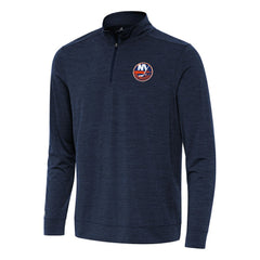 New York Islanders - Antigua Bright Quarter-Zip Top Heather Navy