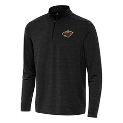 Minnesota Wild - Antigua Bright Quarter-Zip Top Heather Black