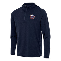 New York Islanders - Antigua Tidy Quarter-Zip Hoodie Heather Navy