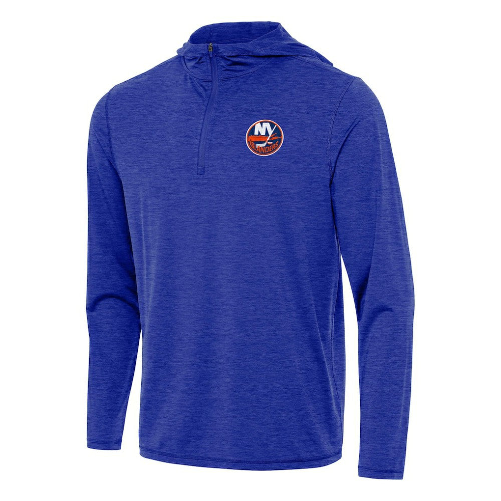 New York Islanders - Antigua Tidy Quarter-Zip Hoodie Heather Royal