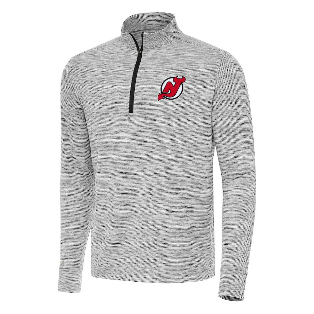 New Jersey Devils - Antigua Cause Quarter-Zip Top Black