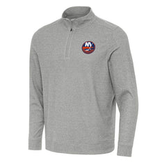New York Islanders - Antigua Subtle Quarter-Zip Sweatshirt Heather Gray