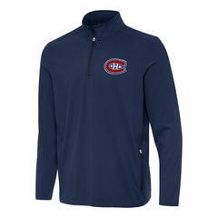Montreal Canadiens - Antigua Perilous Quarter-Zip Sweatshirt Navy