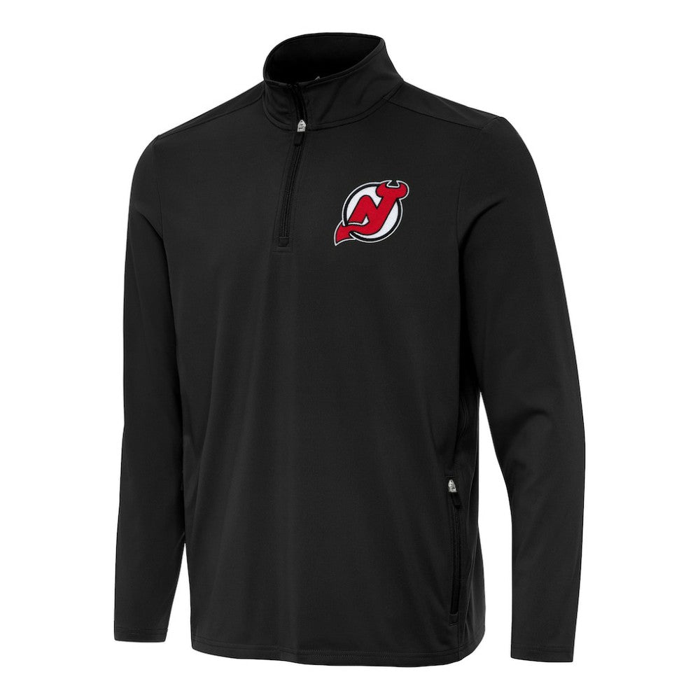 New Jersey Devils - Antigua Perilous Quarter-Zip Sweatshirt Black