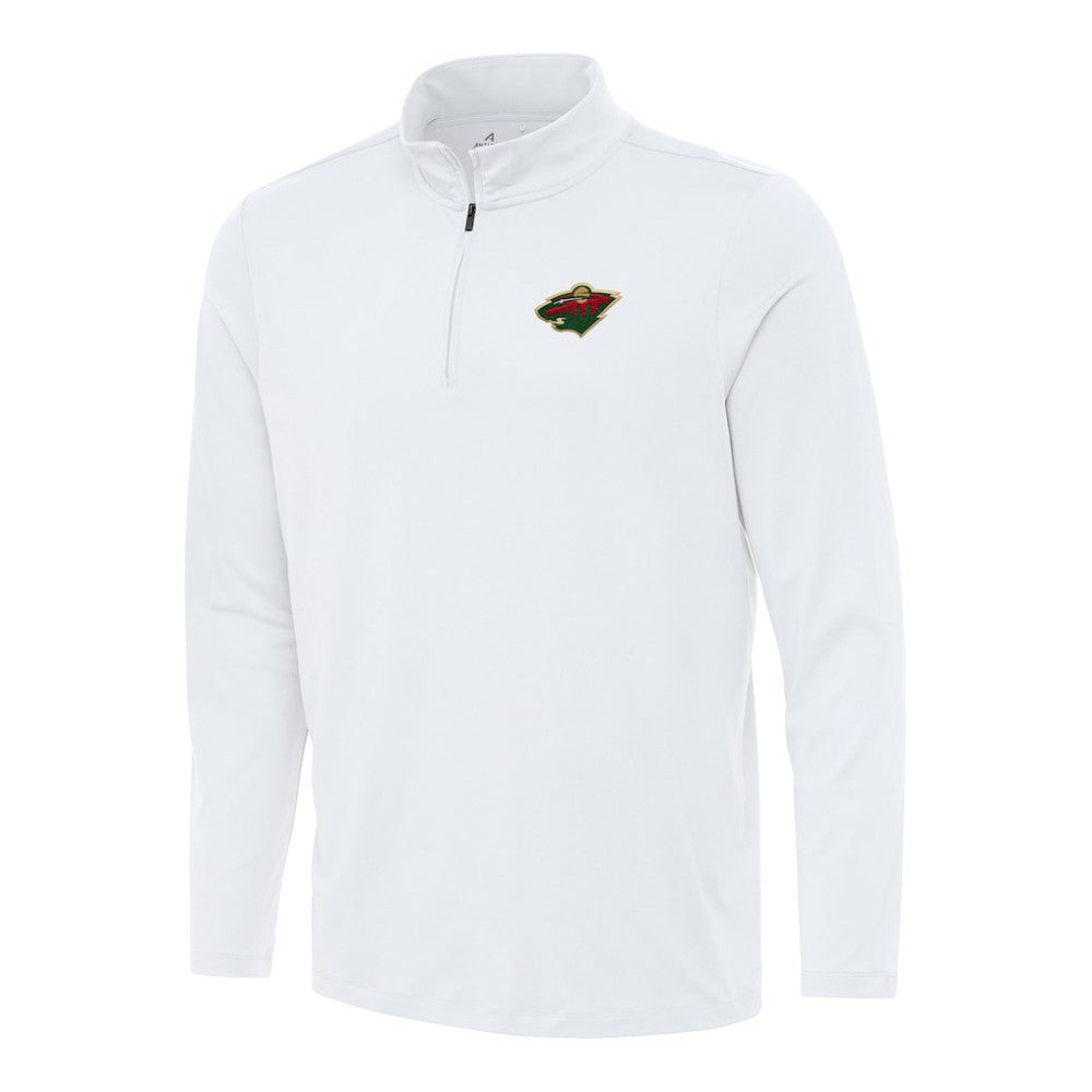 Minnesota Wild - Antigua Reprocess Quarter-Zip Top White