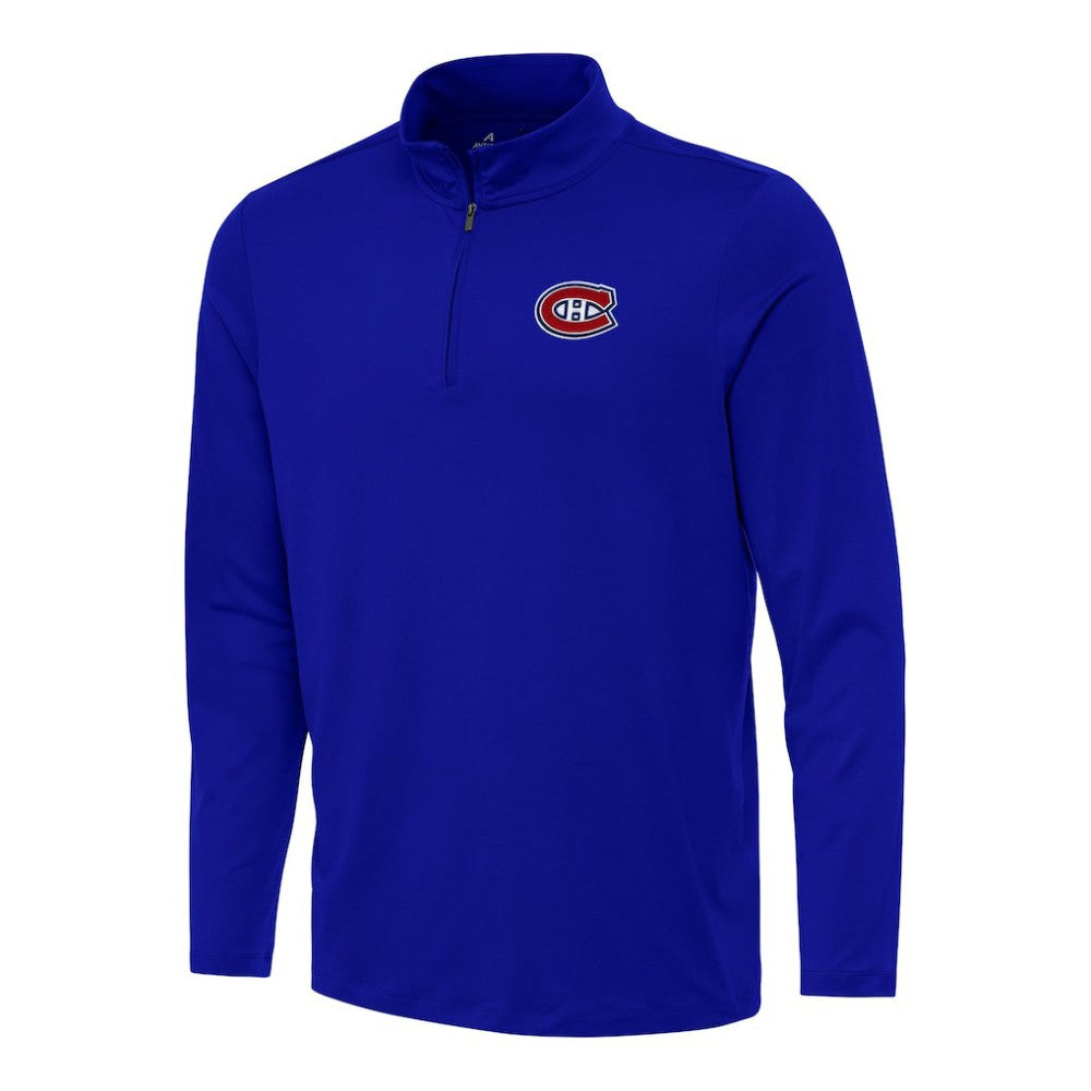 Montreal Canadiens - Antigua Reprocess Quarter-Zip Top Royal