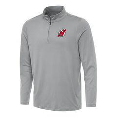 New Jersey Devils - Antigua Reprocess Quarter-Zip Top Gray