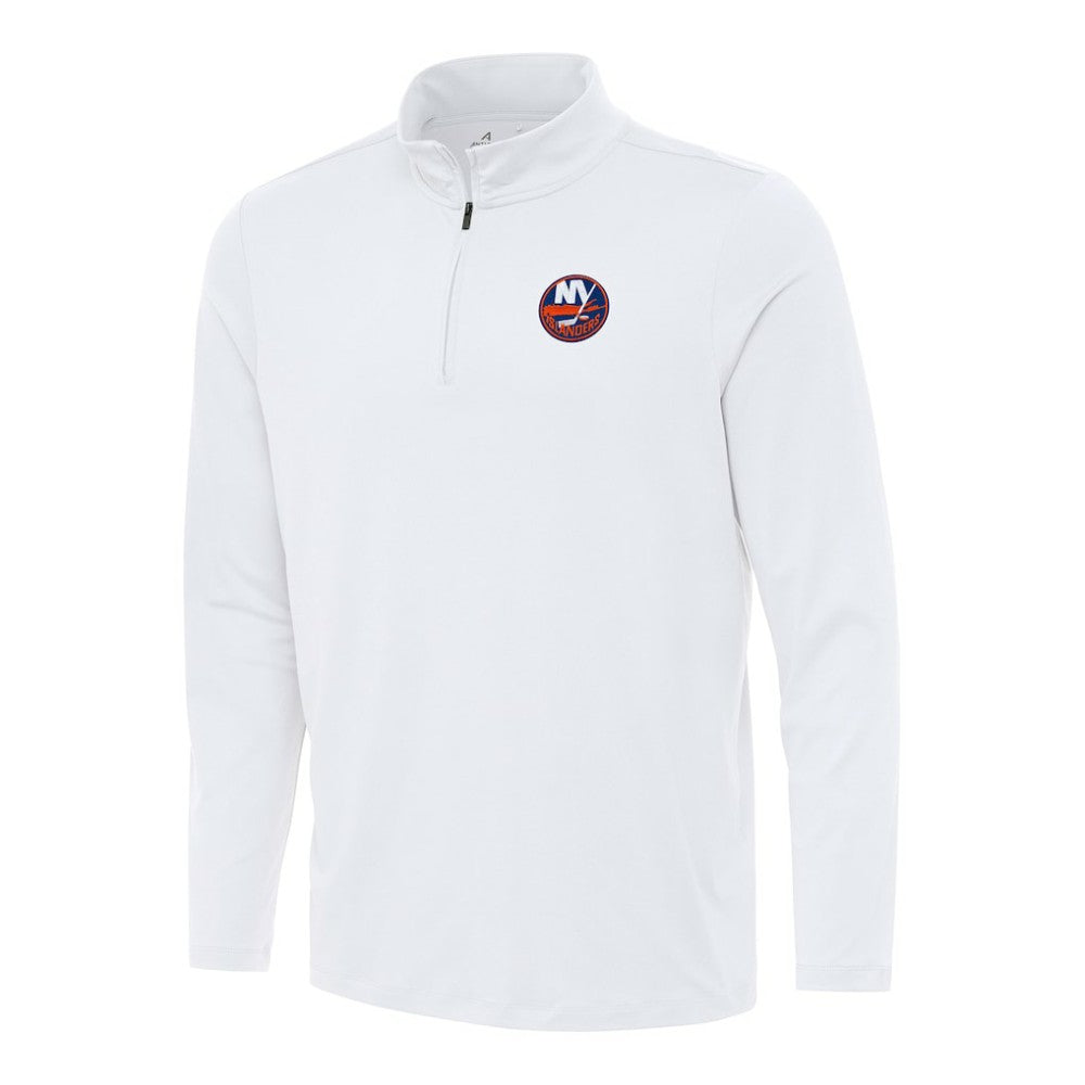 New York Islanders - Antigua Reprocess Quarter-Zip Top White