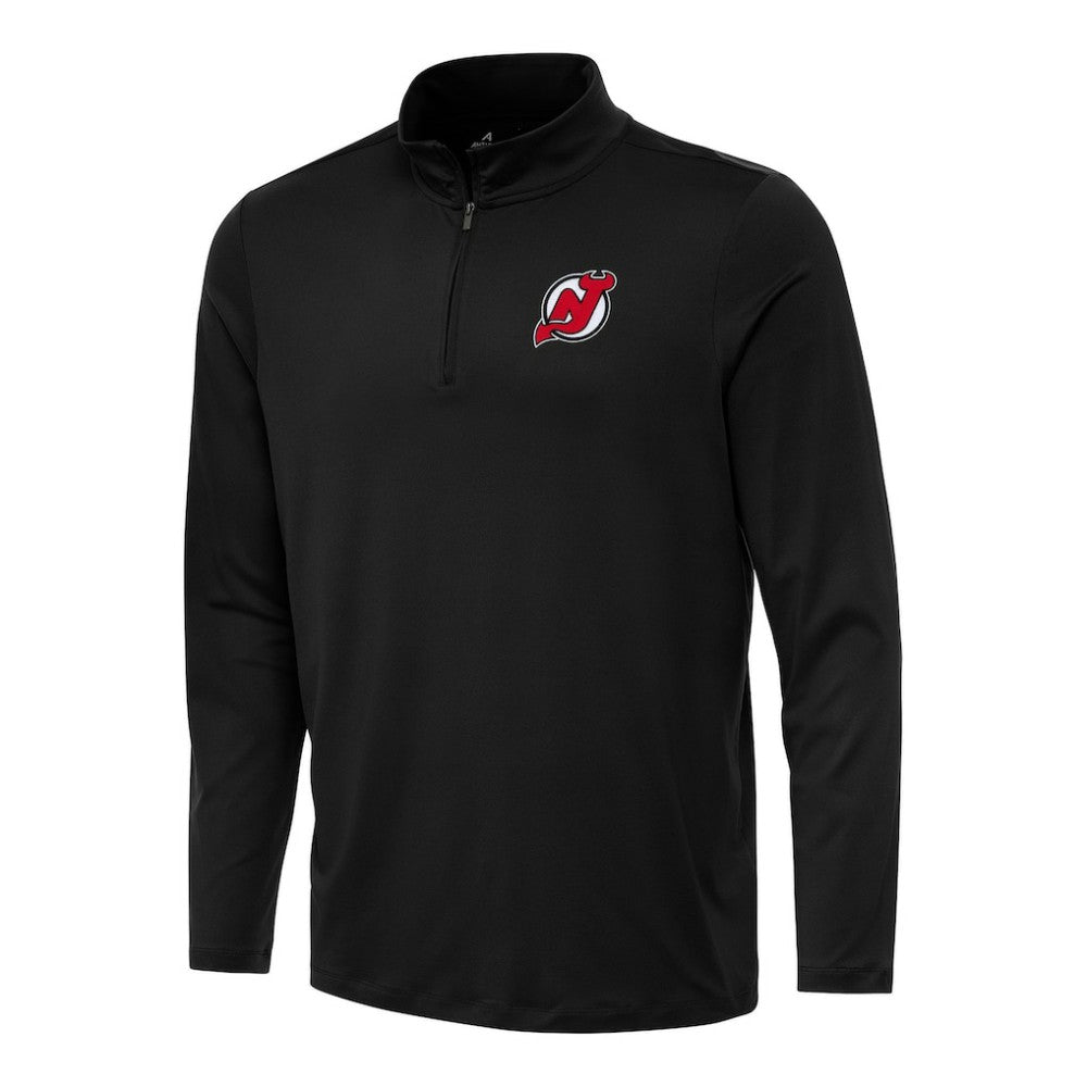 New Jersey Devils - Antigua Reprocess Quarter-Zip Top Black