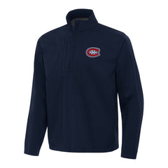 Montreal Canadiens - Antigua Brisk Quarter-Zip Windbreaker Navy