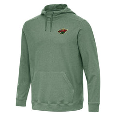 Minnesota Wild - Antigua Cloud Pullover Hoodie Hunter Green