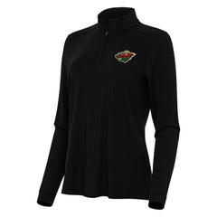 Minnesota Wild - Antigua Women's Intent Quarter-Zip Top Black