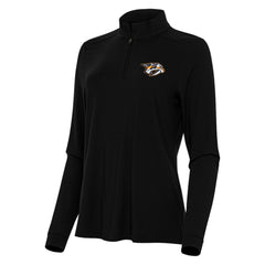 Nashville Predators - Antigua Women's Intent Quarter-Zip Top Black