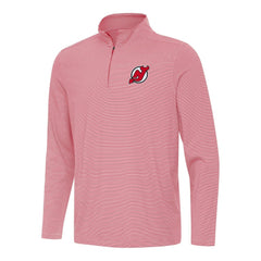 New Jersey Devils - Antigua Twine Quarter-Zip Top Red