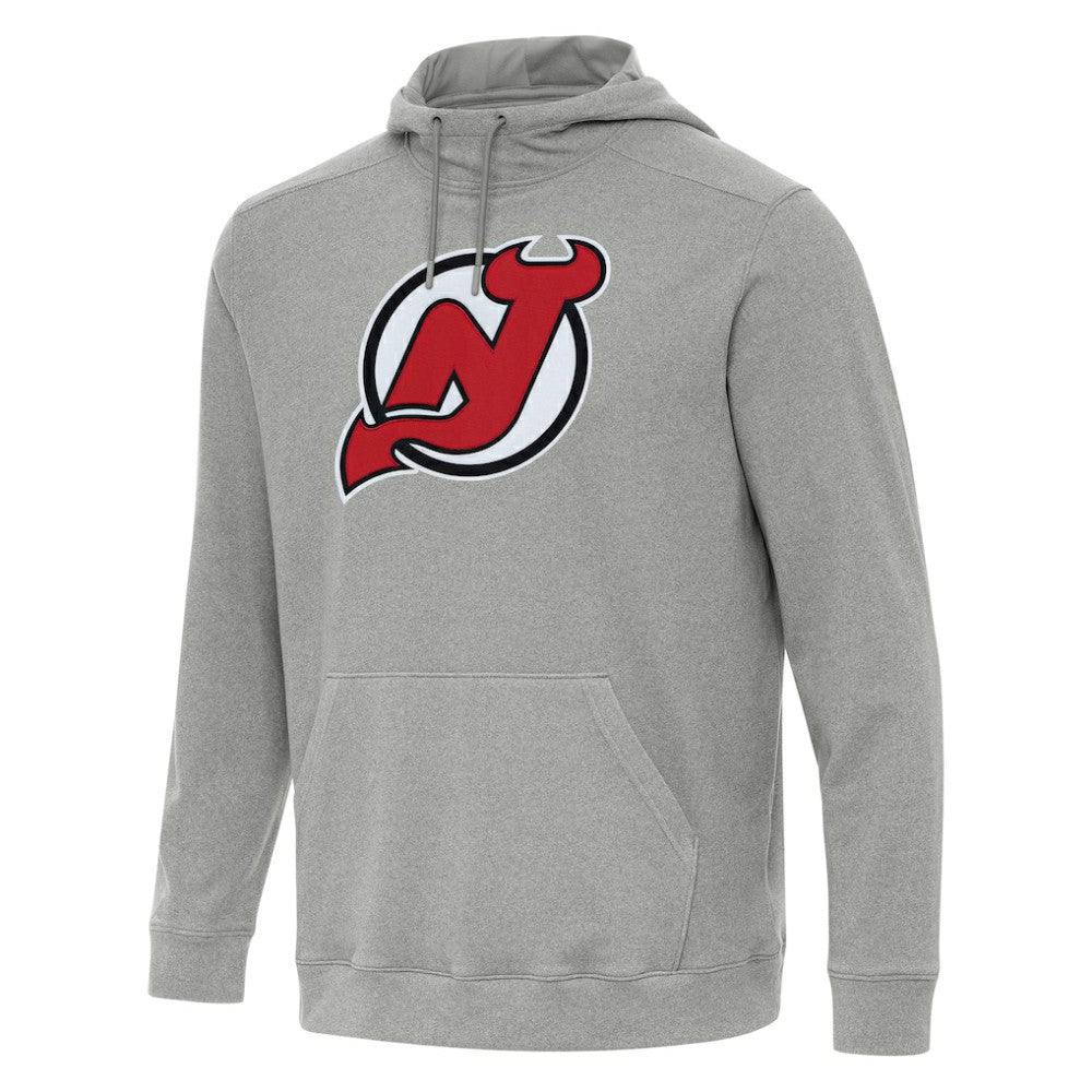 New Jersey Devils - Antigua Cloud Pullover Hoodie Heather Gray