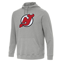 New Jersey Devils - Antigua Cloud Pullover Hoodie Heather Gray