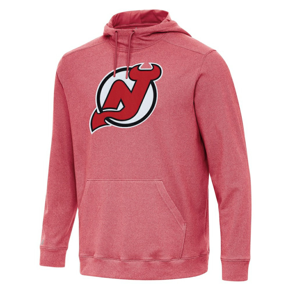 New Jersey Devils - Antigua Cloud Pullover Hoodie Heather Red