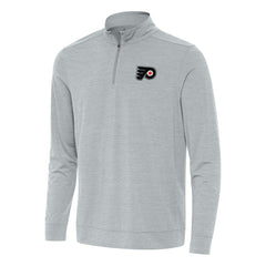 Philadelphia Flyers - Antigua Bright Quarter-Zip Top Heather Gray