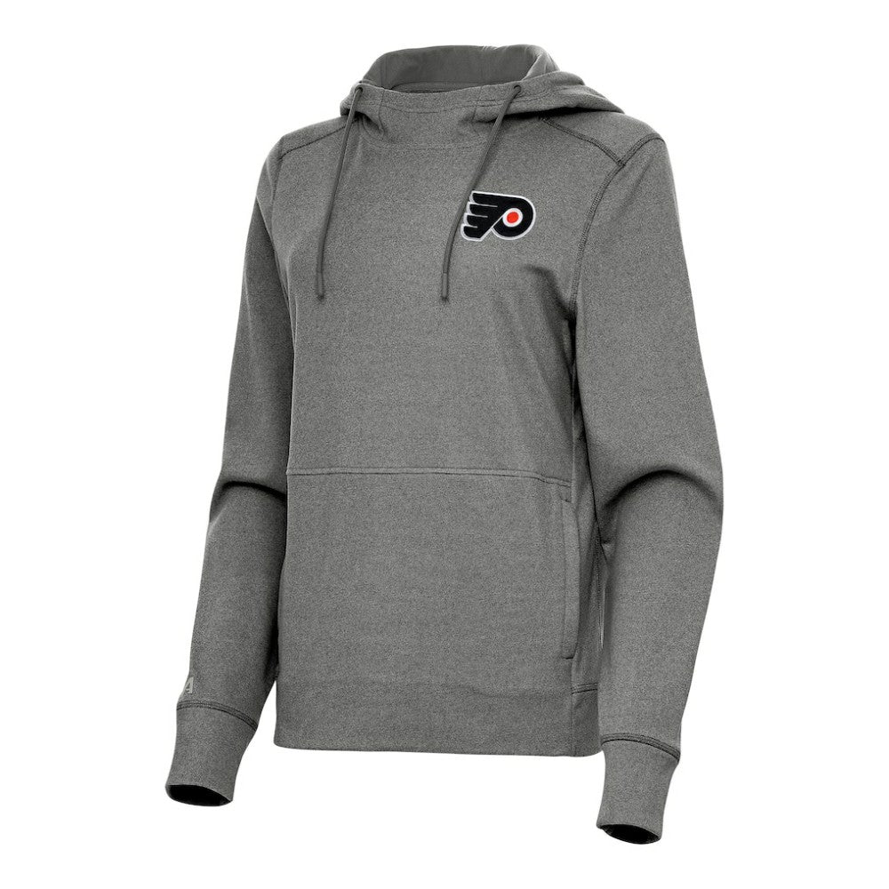 Philadelphia Flyers - Antigua Women's Justice Pullover Hoodie Heather Black