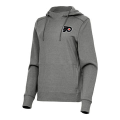Philadelphia Flyers - Antigua Women's Justice Pullover Hoodie Heather Black