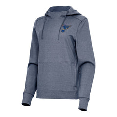 St. Louis Blues - Antigua Women's Justice Pullover Hoodie Heather Navy
