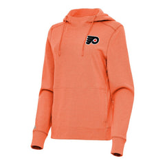 Philadelphia Flyers - Antigua Women's Justice Pullover Hoodie Heather Orange