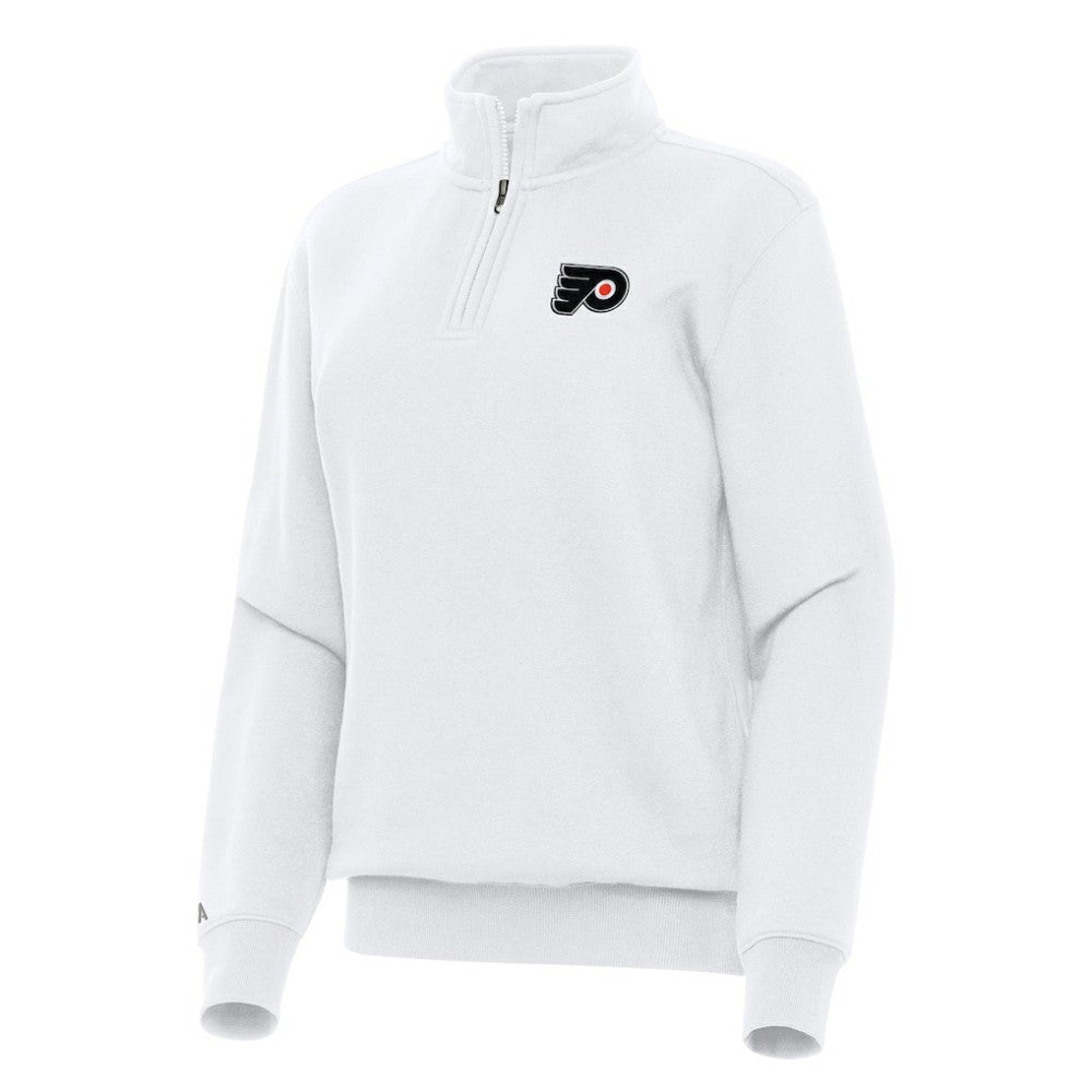 Philadelphia Flyers - Antigua Women's Victory Quarter-Zip Sweatshirt White