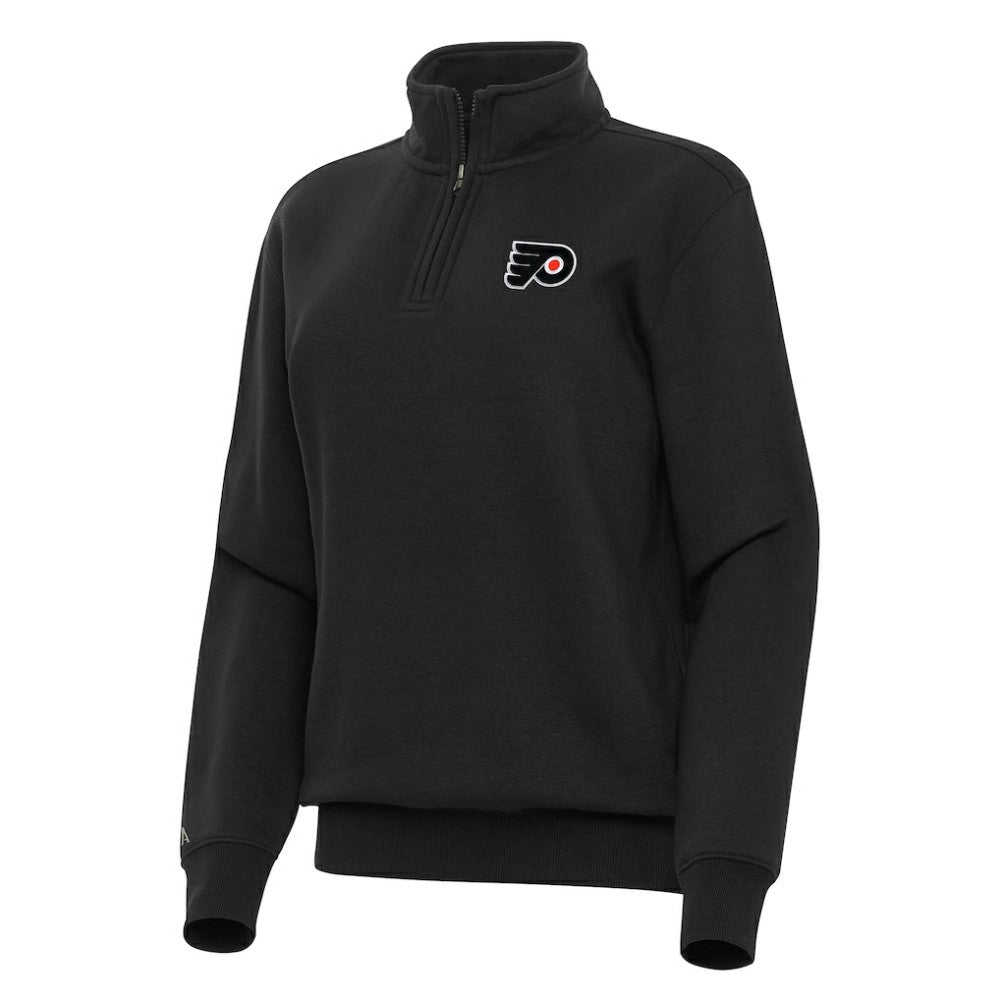 Philadelphia Flyers - Antigua Women's Victory Quarter-Zip Sweatshirt Black