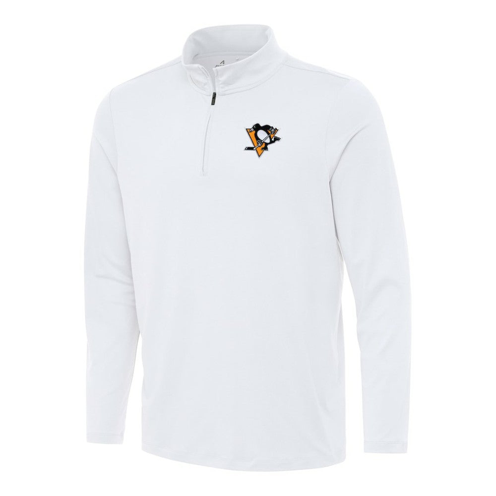 Pittsburgh Penguins Antigua Reprocess Quarter-Zip Top White