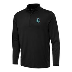 Seattle Kraken Antigua Reprocess Quarter-Zip Top Black