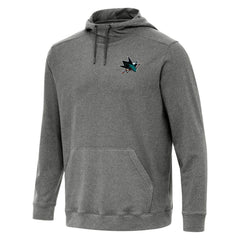 San Jose Sharks - Antigua Cloud Pullover Hoodie Heather Black