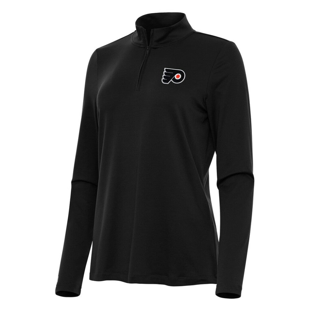 Philadelphia Flyers - Antigua Women's Reprocess Quarter-Zip Top Black
