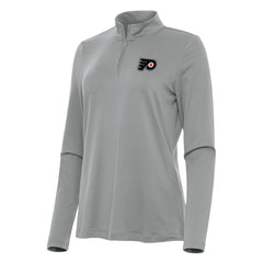 Philadelphia Flyers - Antigua Women's Reprocess Quarter-Zip Top Gray