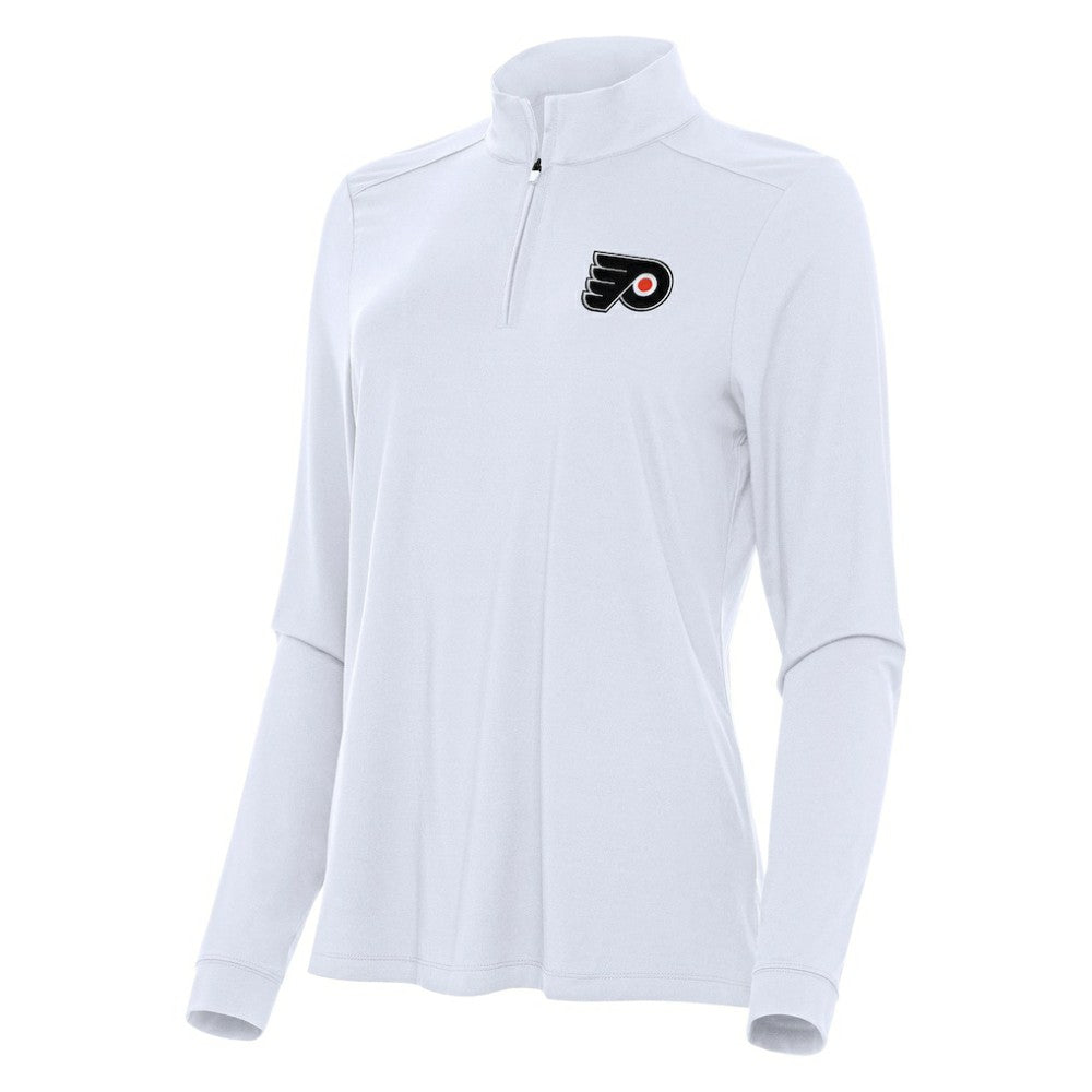 Philadelphia Flyers - Antigua Women's Intent Quarter-Zip Top White