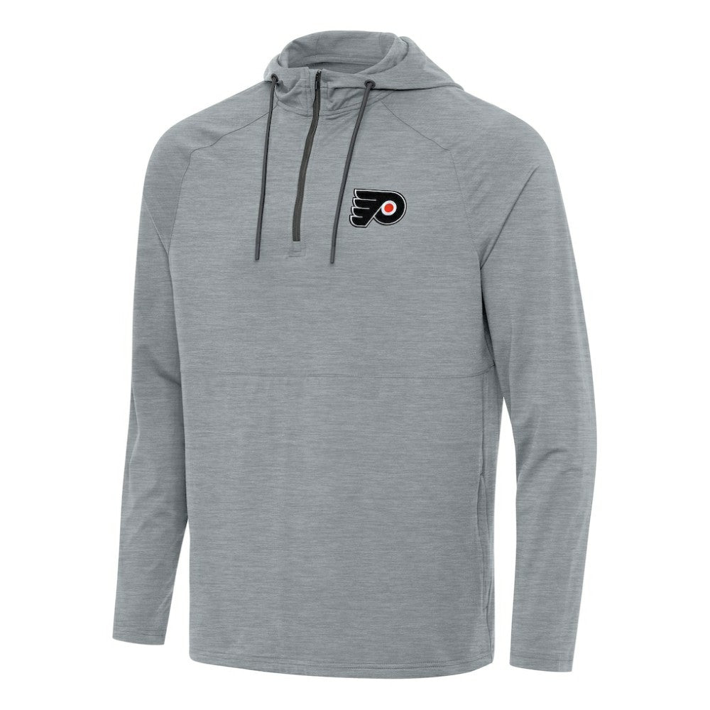 Philadelphia Flyers - Antigua Spikes Quarter-Zip Hoodie Heather Gray