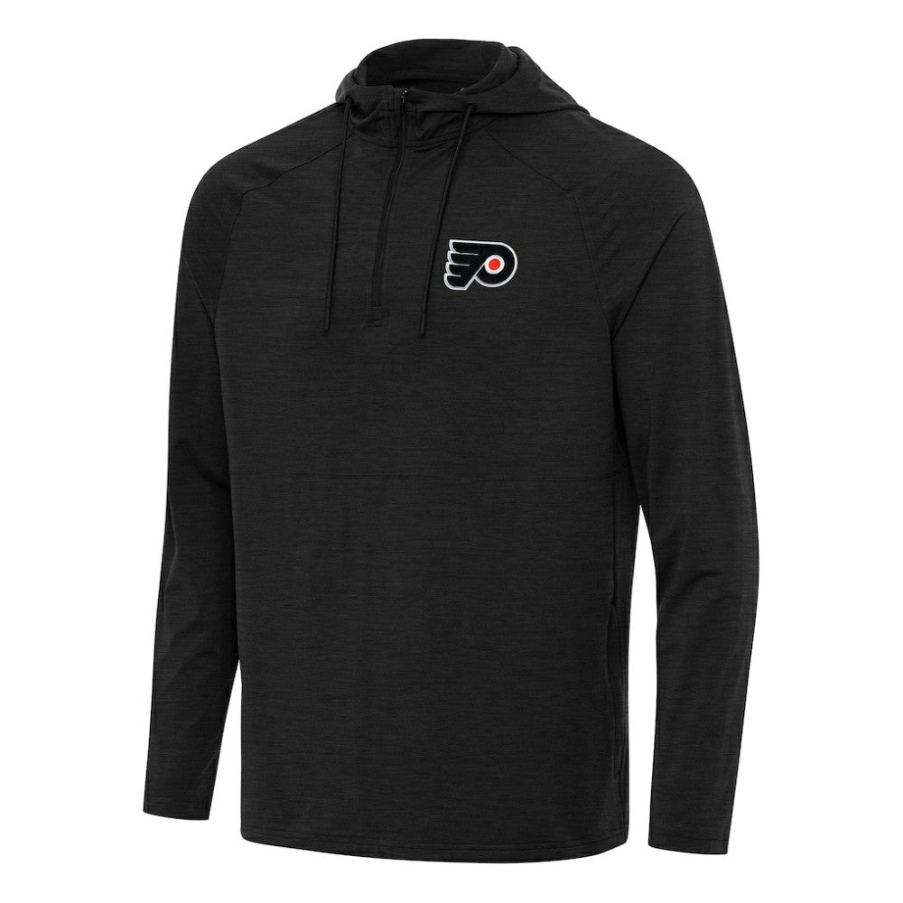 Philadelphia Flyers - Antigua Spikes Quarter-Zip Hoodie Heather Black