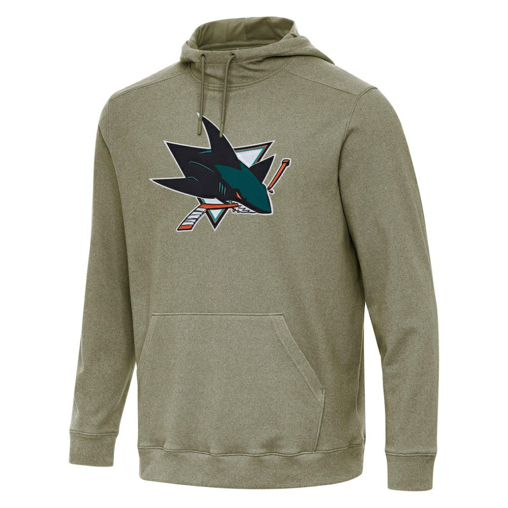 San Jose Sharks - Antigua Cloud Pullover Hoodie Olive
