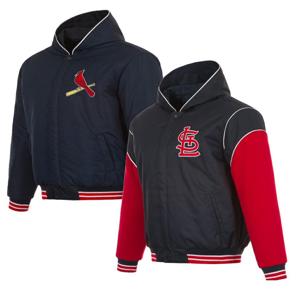 St. Louis Cardinals JH Design Youth Reversible Fleece Full-Snap Hoodie Jacket Online