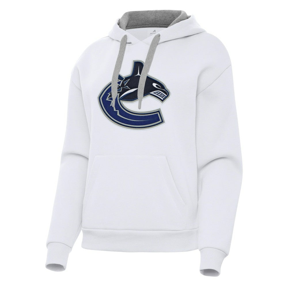 Vancouver Canucks - Antigua Women's Victory Pullover Hoodie White