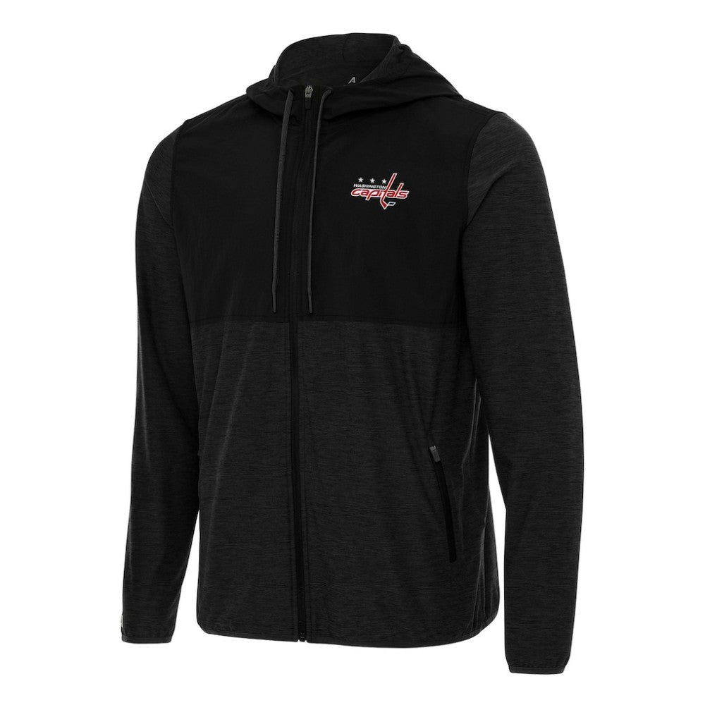 Washington Capitals Antigua Sway Full-Zip Hoodie Jacket Black