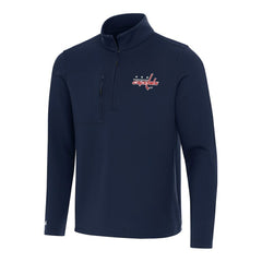 Washington Capitals Antigua Insider Quarter-Zip Top Navy